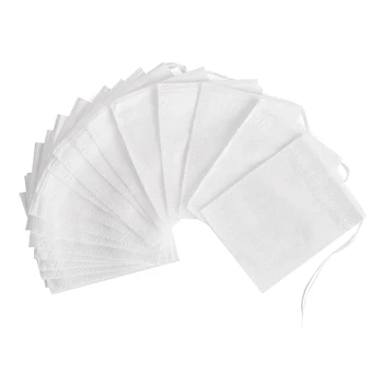 

400 Pack Tea Filter Bags,Disposable Paper Tea Bag with Drawstring for Loose Leaf Tea,Coffee(White,2.75X3.54 In)