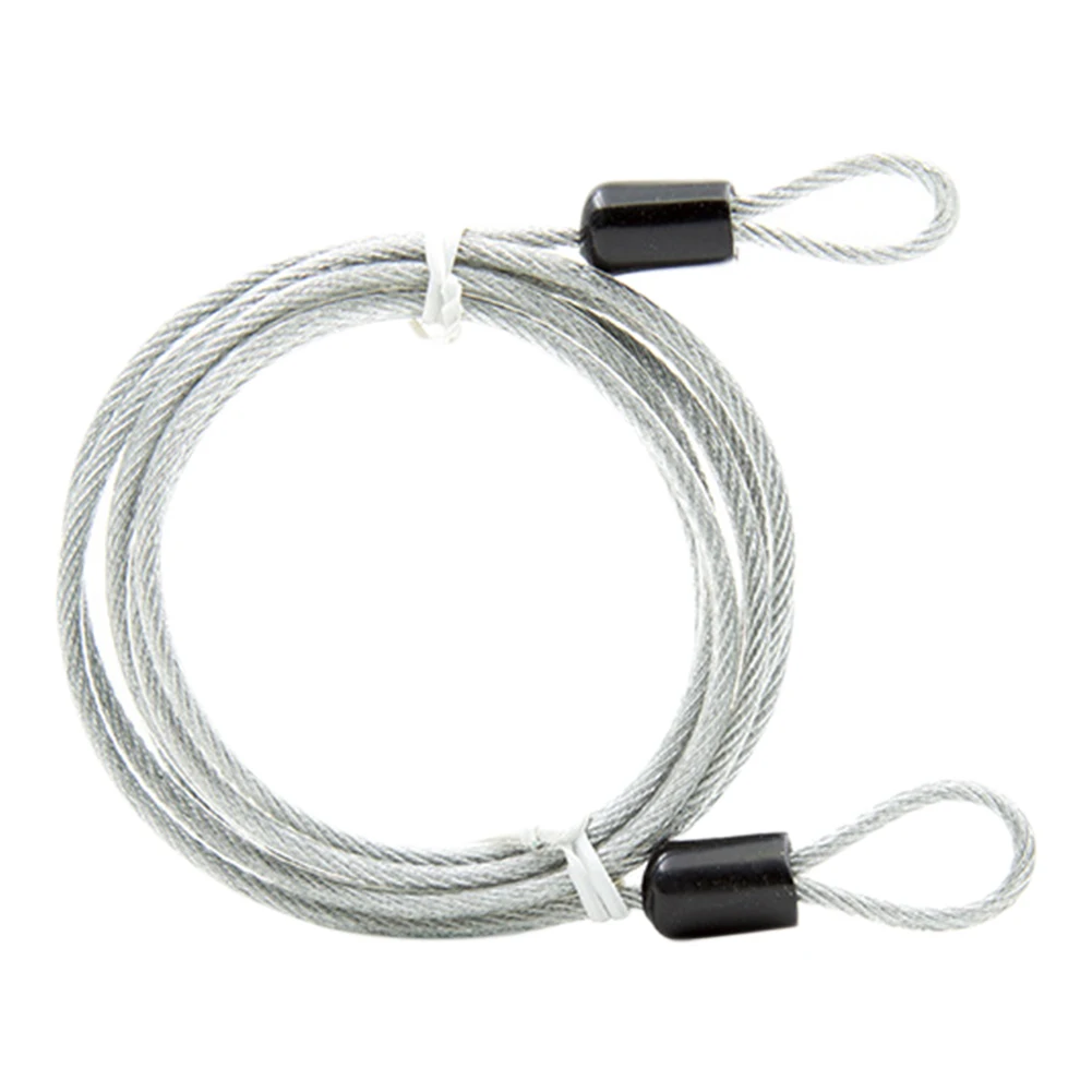 Details about   2Meters Security Double Loop Cable Strong Braided Steel For Bike Chain LockYJlu 