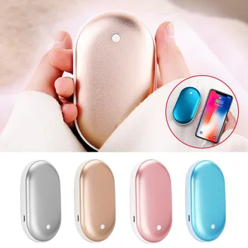 

5200mah 5v Cute Usb Rechargeable Hand Warmer Heater Led Electric Power Bank Travel Handy Mini Pocket Warmer Home Warming