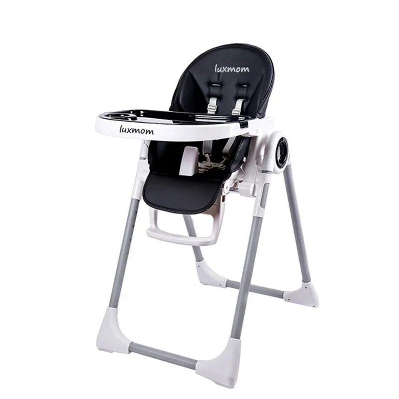 LUXMOM стульчик для кормления с колесиками, складной, легко носить с собой, высококачественный