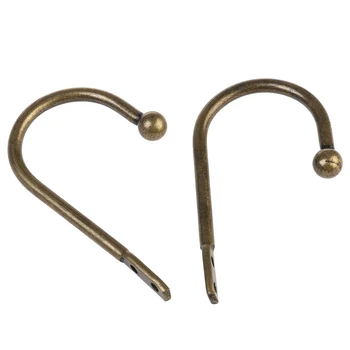 

2pcs J Type Wall Mounted Single Hook Hanger Clothes Hat Coat Hanging Wall Door Hanger (Antique Brass) A35