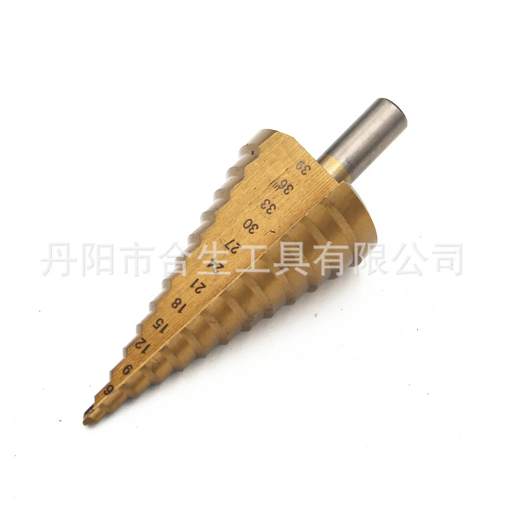 

Cross Border Hot Sales High-Speed Steel 4-39 round Handle Straight bao ta zuan Titanium Step Drill Hand Drill Punched Reaming