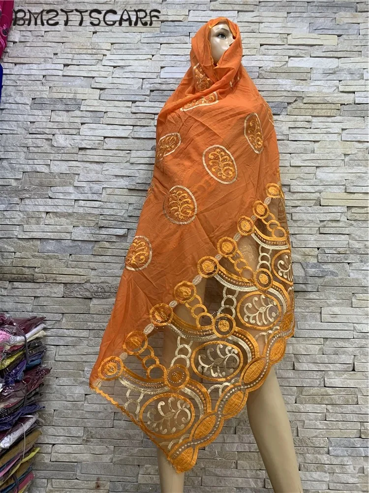 Настоящая фотография! Африканские женские хлопковые шарфы, хлопковый комбинированный шарф из тюли, Мягкий головной платок, Женский хиджаб, шарф на распродаже BM817