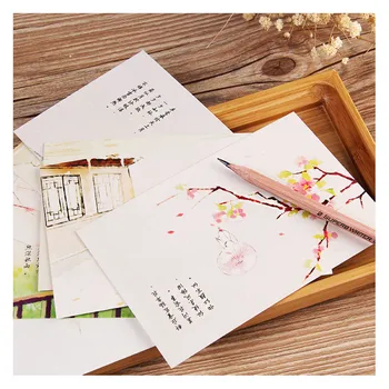 

30 Sheets/Set Cute Chinese Style Postcard Greeting Card Birthday Letter Paper Card Gift Card Message Card School Supplies