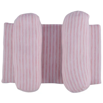 

Baby Pillow Adjustable Newborn Shaped Pillow Four Seasons Universal Rectangular Baby Anti-Mitular Head Sleeping Pillow (Pink)