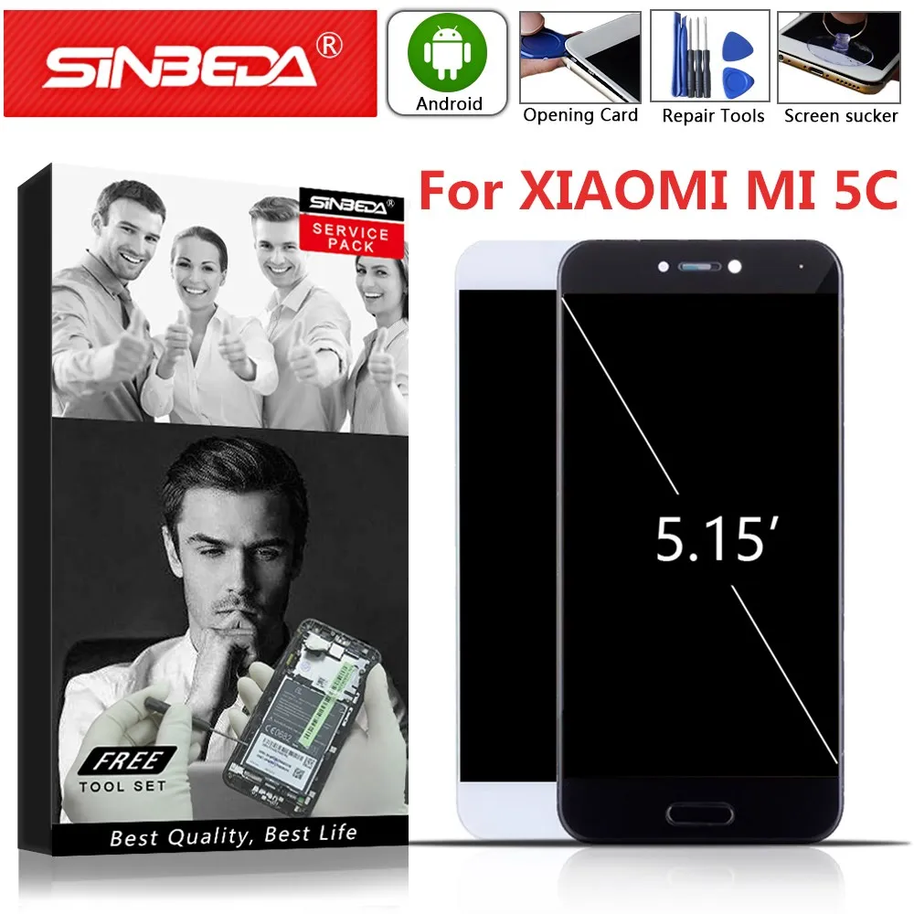 5 15 &quotоригинальный для XIAOMI MI 5C ЖК дисплей сенсорный экран с рамкой Mi Mi5C M5c