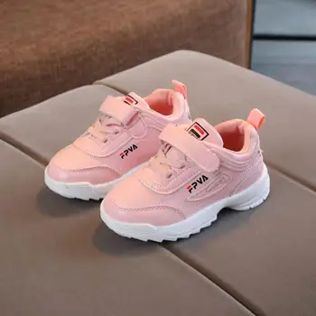 

2019 Casual Boys Girls Fashion Sneakers Baby/Toddler/Little Kids Leather Trainers Children School Sport Shoes Soft Running Shoes