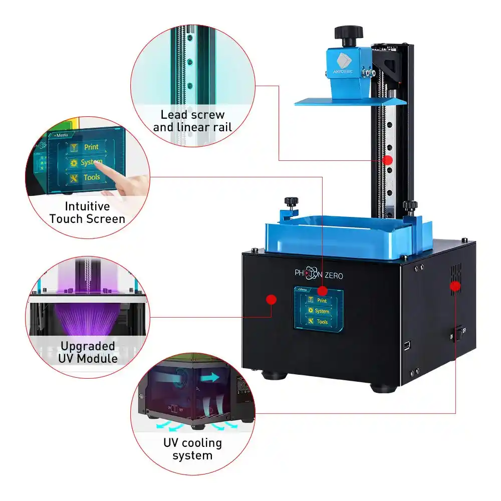Lcd Resin 3d Printer Assembled With 16x Anti Aliasing Function And Uv Cooling System Upgraded Uv Module Build Size 3 81x2 12x5 9 Anycubic Photon Zero 3d Printer Black 3d Printers Ecog Business Industry Lcd Resin 3d Printer Assembled With 16x Anti Aliasing Function And Uv Cooling System Upgraded Uv Module Build Size 3 81x2 12x5 9 Anycubic Photon Zero 3d Printer Black 3d Printers Ecog Business Industry