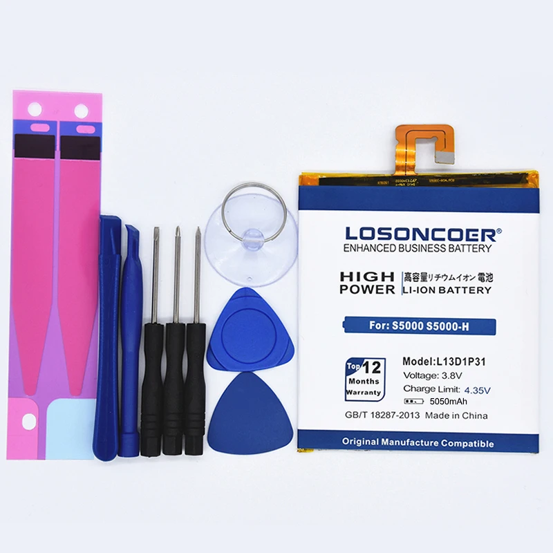 losoncoer L13D1P31 5050 ма-ч для lenovo Pad S5000 S5000-H A3500 Tab 2 A7-10F A7 A7-20F A7-30 замена батареи