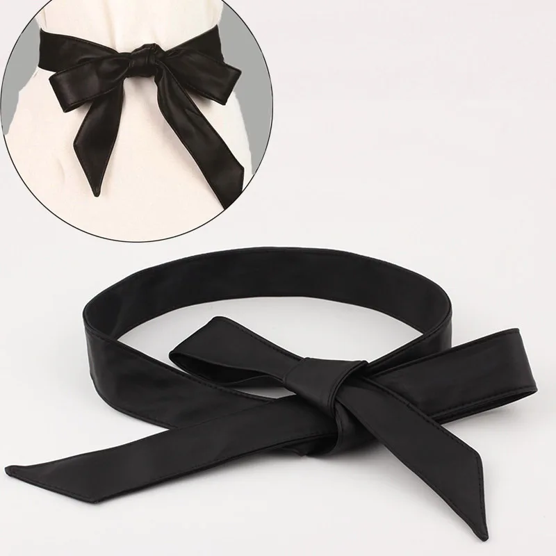 black Wide 4cm Корсет, широкие пояса из искусственной кожи, пояс для похудения, для женщин, эластичный пояс на талии, cinto sobretudo feminin ceinture femme fajas - Цвет: black Wide 4cm
