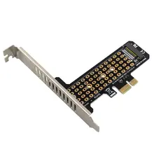 Adaptateur M.2 NVMe SSD vers PCIE 3.0 X1 X4 X16, carte d'interface de clé M, prise en charge de PCI Express 3.0 2230 2242 2260 2280
