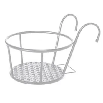 

Hanging Type Home Office Iron Structure Garden Anti Rust Balcony Railing Durable Flower Rack Storage Stand Indoor Outdoor