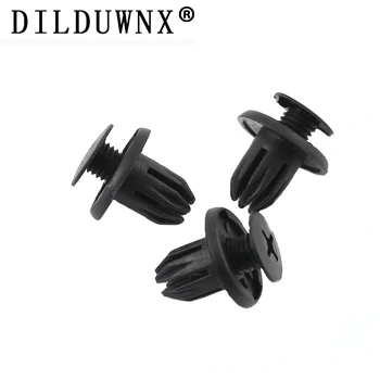 

DILDUWNX 100PCS Universal Auto Fastener Car Fender Interior Door Card and Trim Panel Clip Push Type Rivets Clips Car Styling