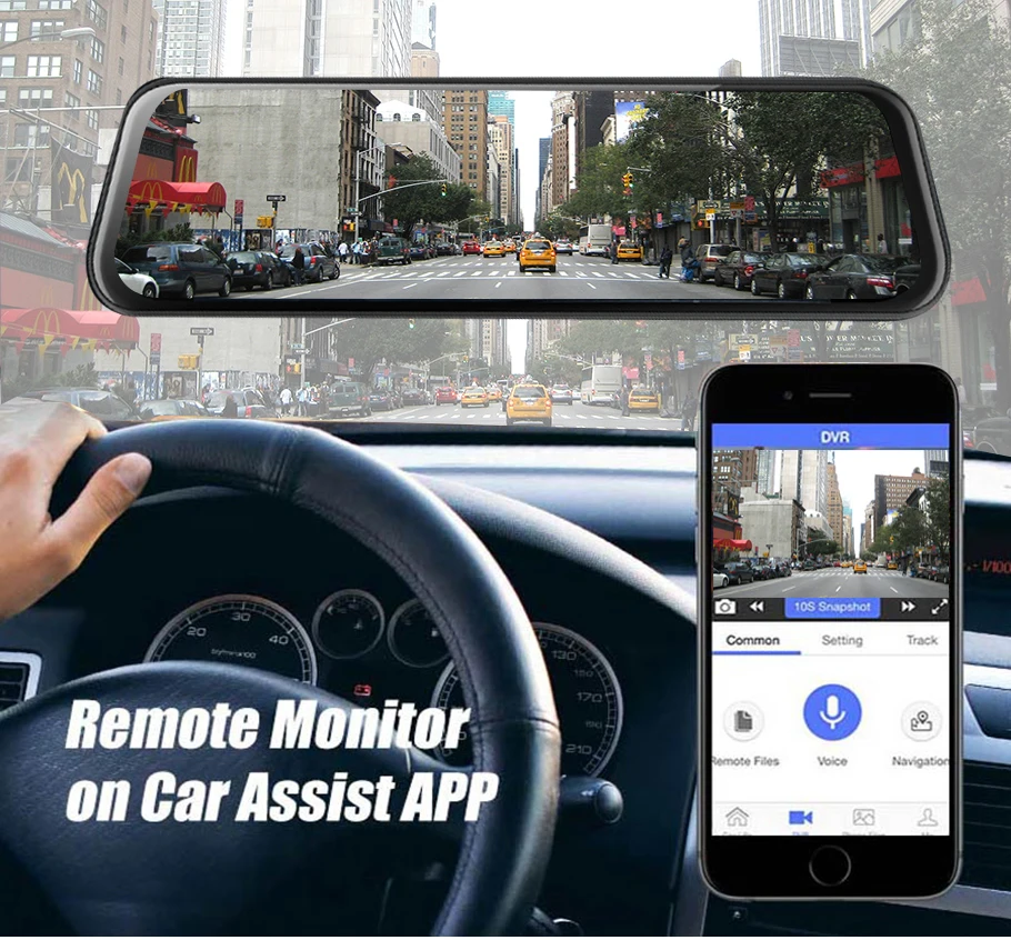 Автомобильный видеорегистратор A980 4G Android 8 1 ADAS 10 &quotStream Media Dash Camera Car Recorder DVR Dashcam GPS