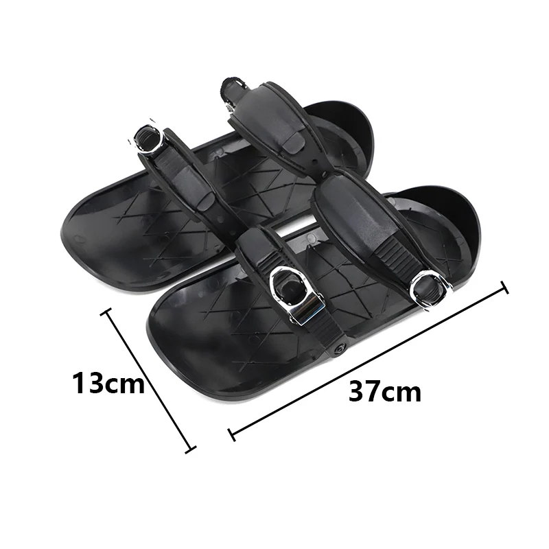 Mini Ski Skates Snowfeet Attach To Boots With Bindings One Size Fits All For Skier Adjustable Portable Skiing Shoes Snow Board