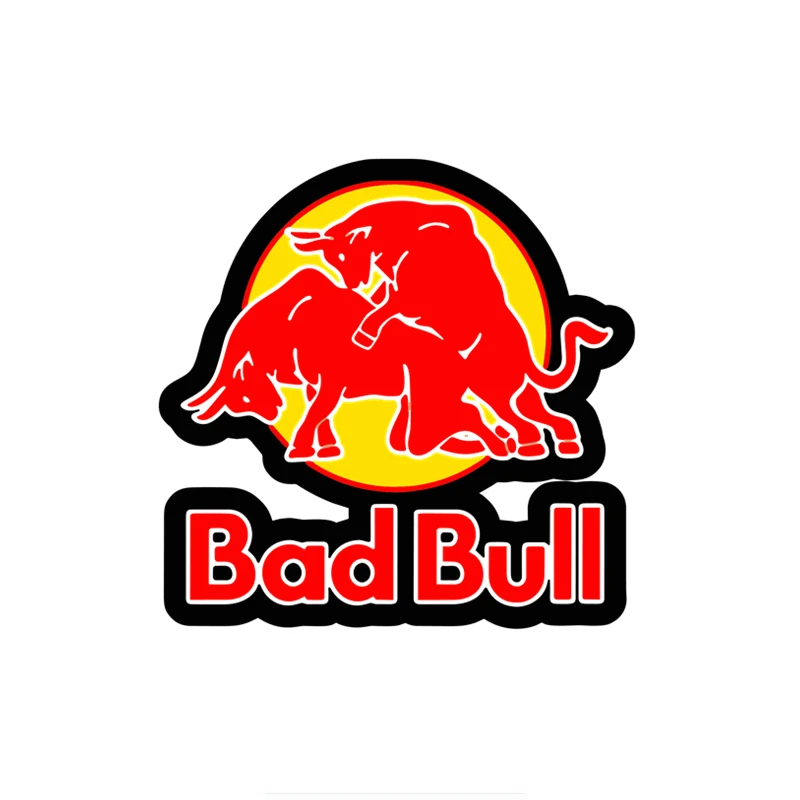 Забавные Bad Bull графические наклейки для автомобиля 3D Водонепроницаемая