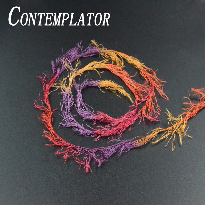 

Contemplator 16yards colorful fly tying threads for sweet leeches iridescent sparse long side line streamer fly fishing material