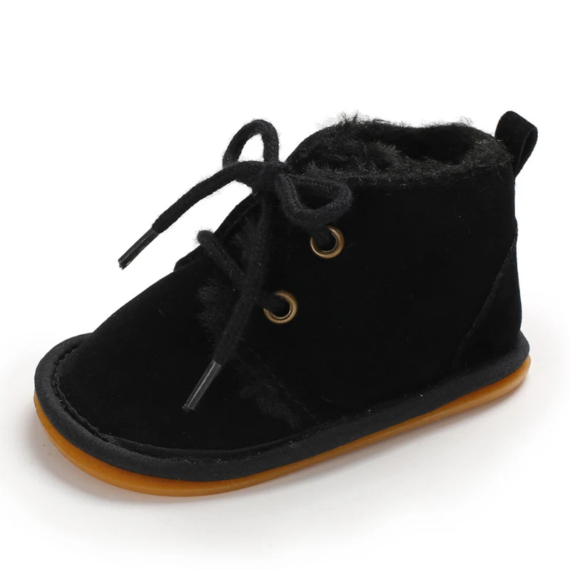Brand New Toddler Infant Newborn Baby Boy Girl Winter Fur Snow Boots Warm Shoes Booties Casual Leopard First Walkers 0-18M