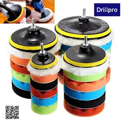 7x 3''5''6''7''Buffing полировальная Подложка для губки ручной инструмент комплект для автомобиля полировальные инструменты соединения полировки