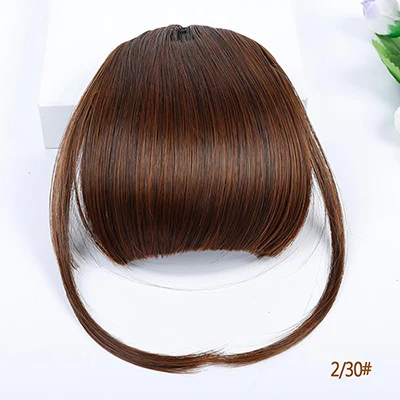 LUPU поддельные бахрома волосы челка клип в шиньон натуральные накладные волосы высокая температура волокна синтетические передние аккуратные челки для женщин - Цвет: 2M30