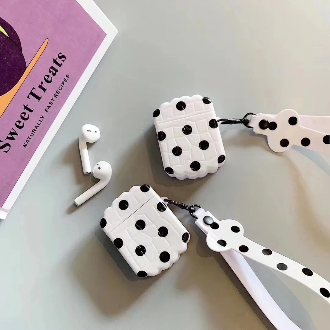 Роскошный волновой чехол для наушников для AirPods 1 2 Чехол на запястье Чехол для наушников s Для Air Pods 2 Силиконовый чехол противоударный чехол