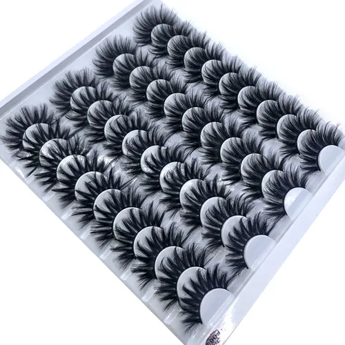 천연 인조 속눈썹, 가짜 속눈썹, 긴 메이크업, 3D 밍크 속눈썹, 미용 연장 밍크 속눈썹, 20 쌍, 신제품 5