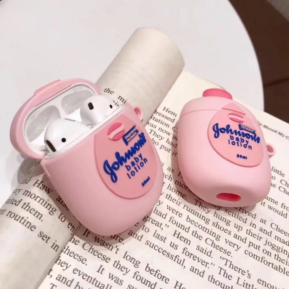 Pink Johnson Baby Shower Gel Wireless Bluetooth Headset Silicone