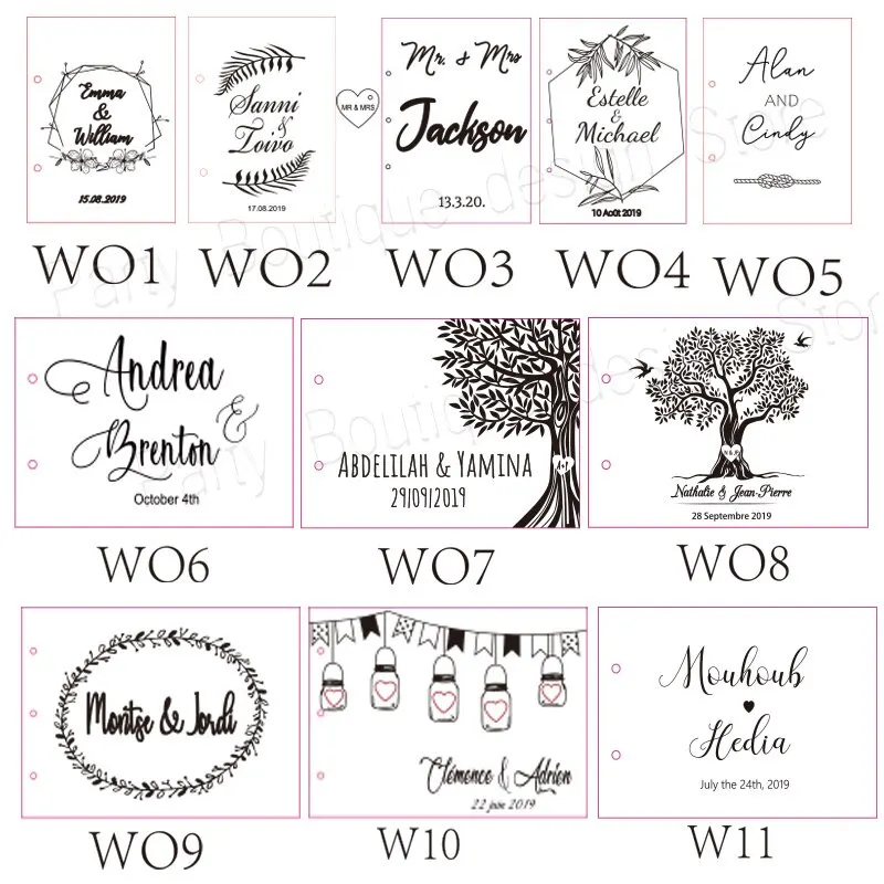 Personalized Wedding Guest Book, Wedding Photo Album Gift Bride & Groom Wooden Kraft Guest Book