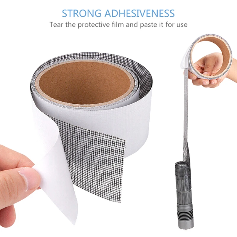 Insects Screen Window Net Sticky Roll Tape Patch 2M Repair kit Mosquito Door