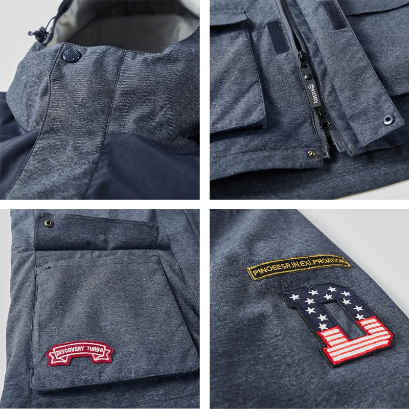 70% OFF Jacket Men Winter 2019 Softshell Thicken White Duck Down Warm Waterproof Military Windbreaker Big Size Parkas Thermal Loose Coat