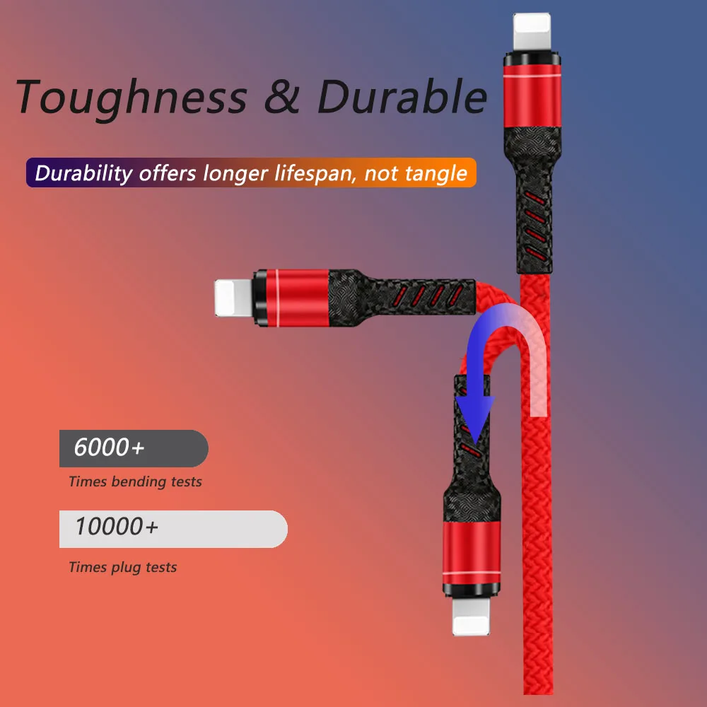 3 в 1 Micro type-C Lightning Кабель для передачи данных iOS Быстрая зарядка 3A USB кабель для huawei Xiaomi samsung iPhone X Xs кабель для мобильного телефона