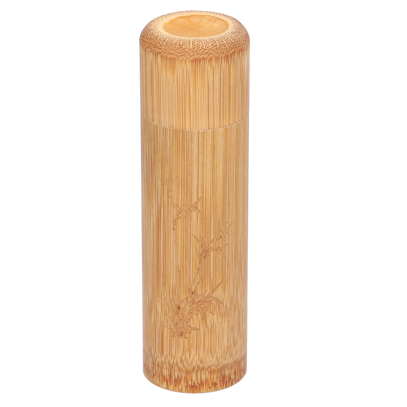 Round Bamboo Tea Canister Storage Container For Coffee Beans Nuts tea tin box tea canister