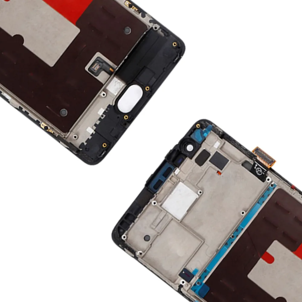 ЕС версия ЖК для Oneplus 3 ЖК-дисплей A3000 A3003 кодирующий преобразователь сенсорного экрана в сборе Замена с рамкой для Oneplus3
