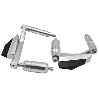 JAER для Yamaha MT07 2013- MT 07 MT-07 МОТОЦИКЛ ЧПУ рамка Ползунки Краш протектор - Цвет: Серебристый