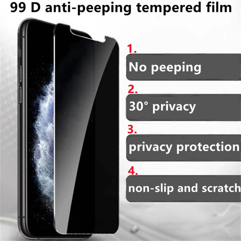 Anti Spy Tempered Glass For VIVO X20 PLUS Y81 Y83 Y93 X21 Y85 V9 Z1 Y97 V15Pro S1Pro U1 Y70 Y91 Privacy Screen protector | Мобильные