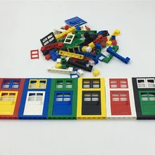 102 шт двери и набор решеток строительные блоки игрушки для детей совместимы с известными брендами minifigs my world фигурки