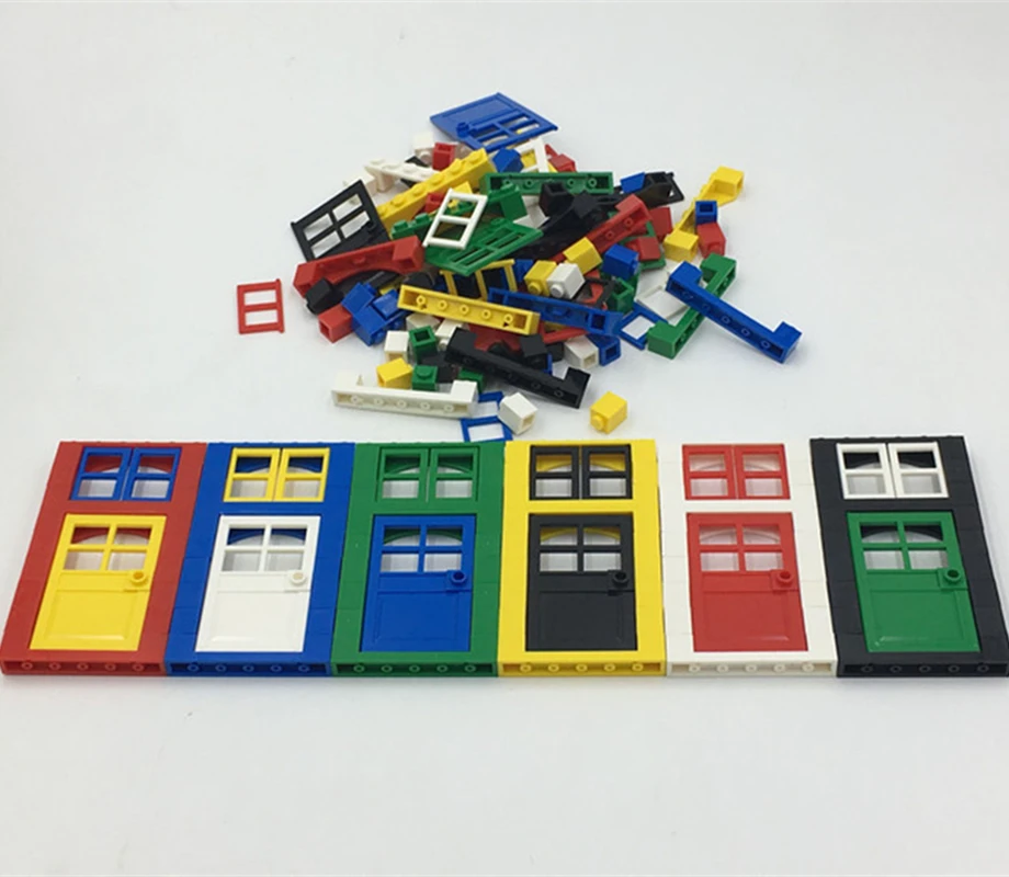 

102pcs Doors and Windows set building block toys for children compatible with known brand minifigs my world figures