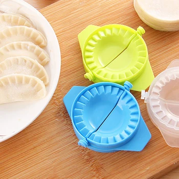 

DIY Dumplings Jiaozi Maker Tool Dough Press Dumpling Pie Ravioli Mould Clips Kitchen Gadgets Accessories