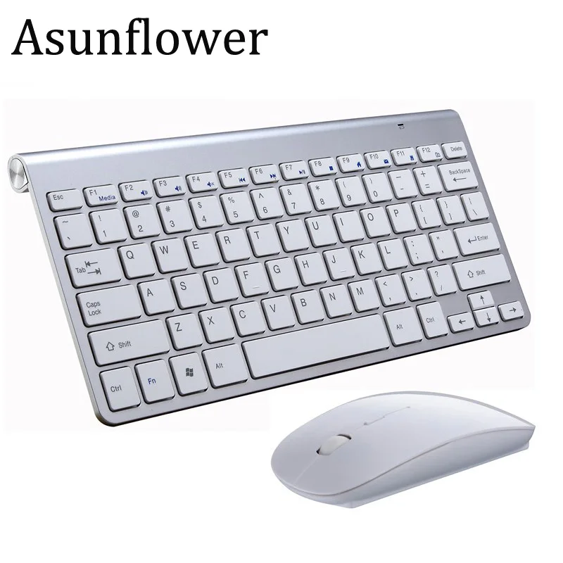 

Asunflower 2.4G Wireless Keyboard Mouse Combo Set For Mac Notebook Laptop TV Box PC Bluetooth Keyboard For IPad Air2 Pro Android