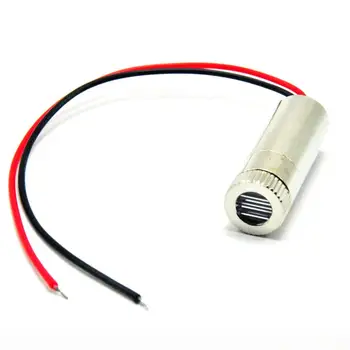 Focusable 650nm 5mw 3-5v Red Laser Module Diode with Driver and Plastic Lens (line shape) focusable 650nm 5mw red laser diode module line with glass lens 12x40mm