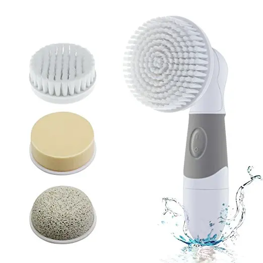 Facial Cleansing Brush Waterproof Electric 4 in 1 Spin Brush Set For Face And Body Deep Pore Cleaner Perfect Makeup Cleanser 1