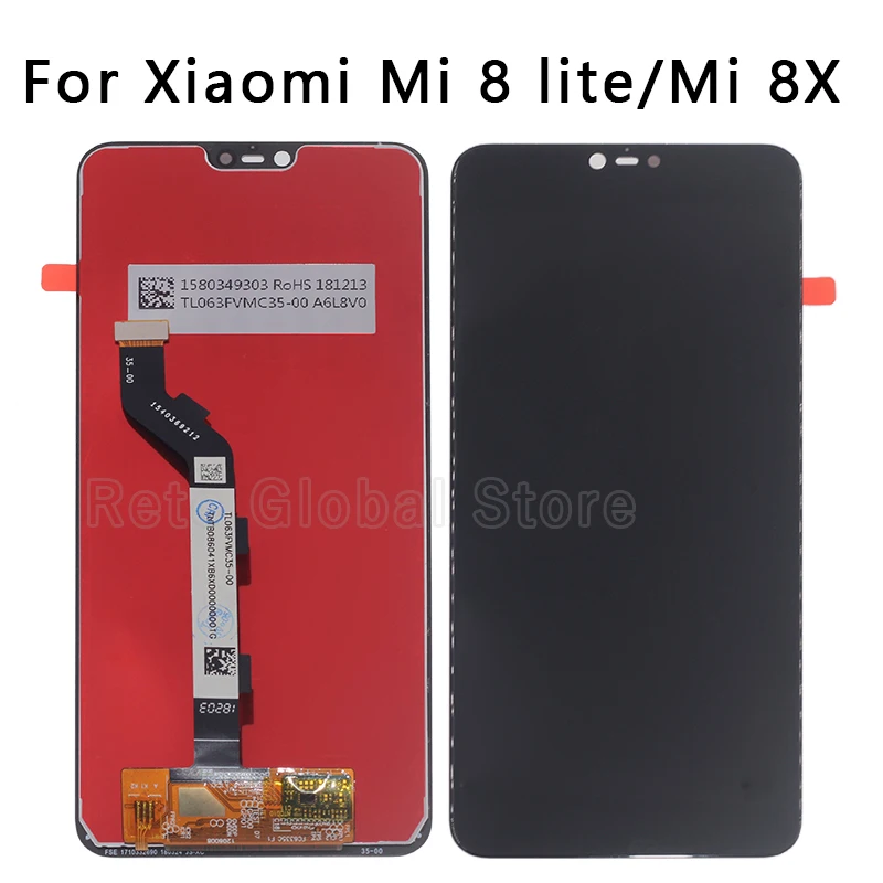 

high quality Display For Xiaomi Mi 8 Lite Mi 8X LCD display+Touch Screen digitizer Assembly for Xiaomi mi8 lite LCD Repair Parts
