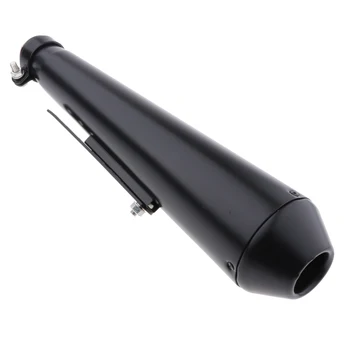 

Motorcycle Cafe Racer Exhaust Pipe With Sliding Bracket Universal