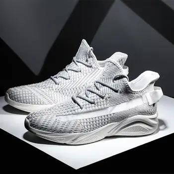 

sport shoes men running sport sneakers men 2019 white mens casual breathable air slip on outdoor jogging Trainers sport basket