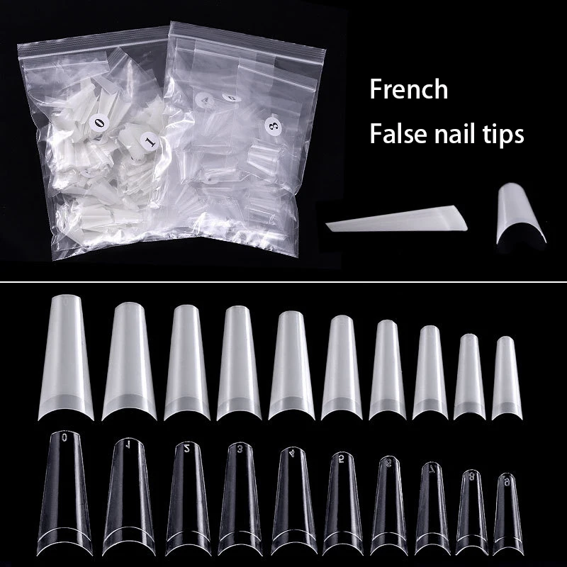 Cheap Tips Coffin Nail-Art-Tips Manicure False-Nails Acrylic Transparent French Natural 500pcs bVnyO9ryn