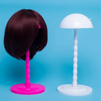 

1PC Colorful Wig Stands Plastic Hat Display Wig Head Holders Mannequin Head/Stand Portable Wig Stand