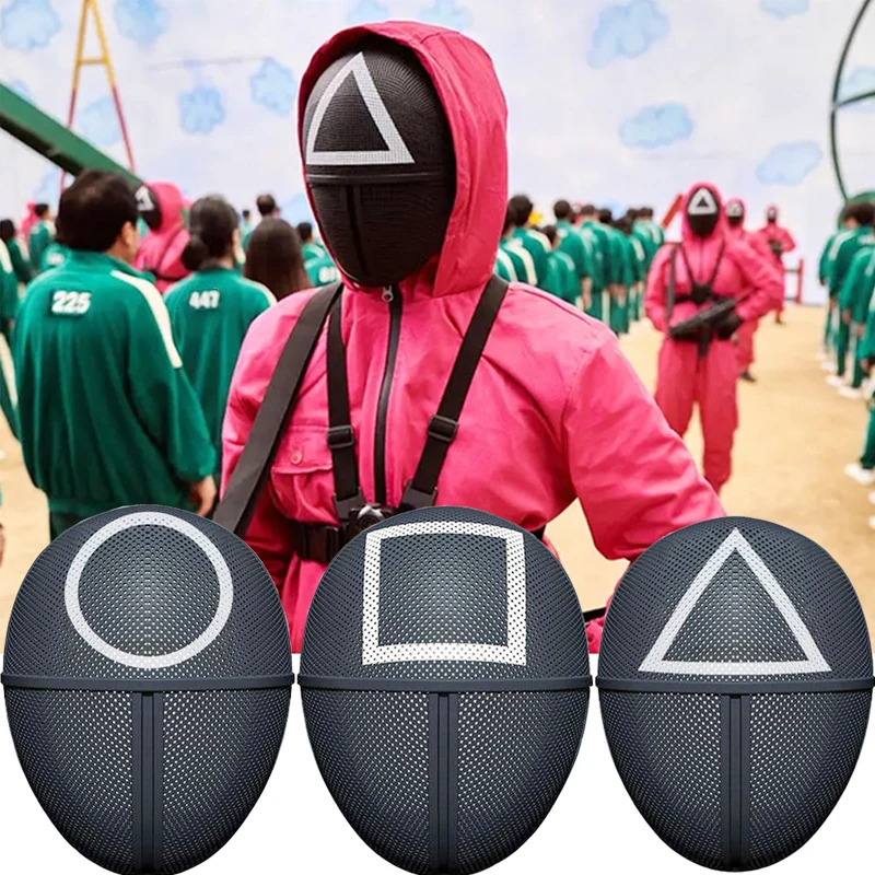 Маска-реквизит из игры кальмар 6 круглых подвесок маска-талисман для косплея