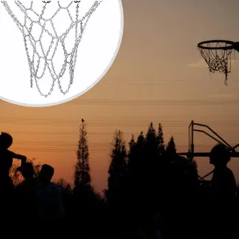 

Classic Sport Steel Chain Basketball Net Outdoor Galvanized Indoor Steel Sports Basketball Outdoor Net Chain I2Z5
