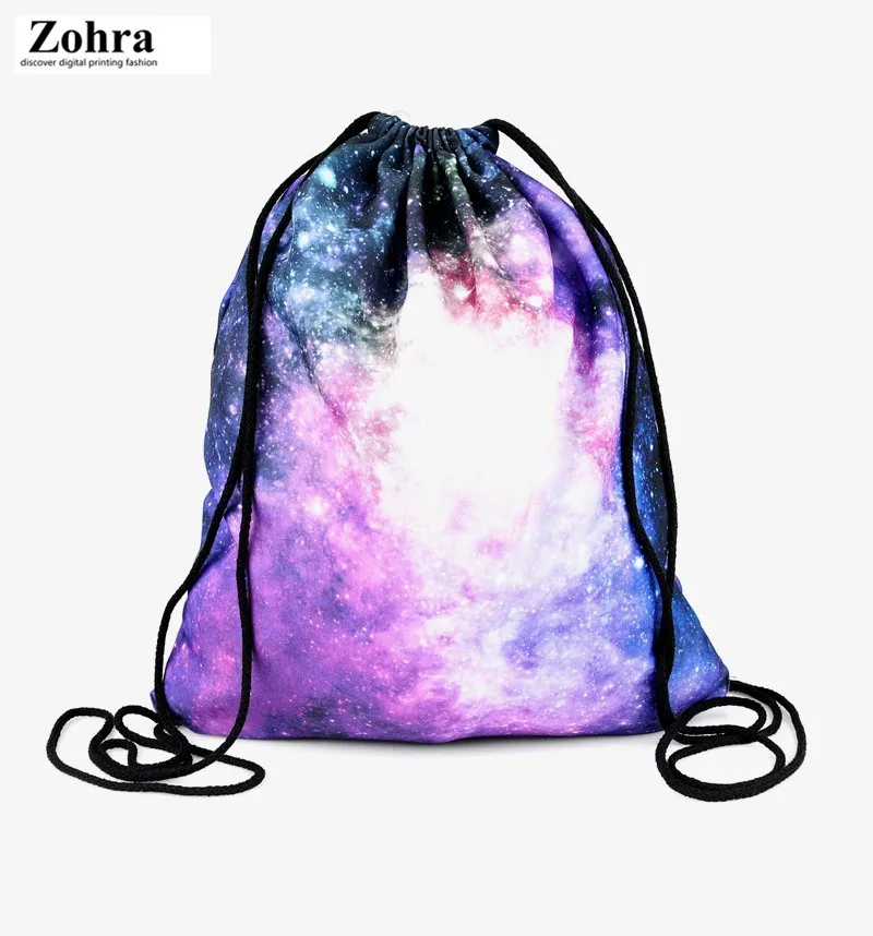 

Zohra New Style 3D Digital Printing Drawstring Bag Shopping Storage Drawstring Backpack