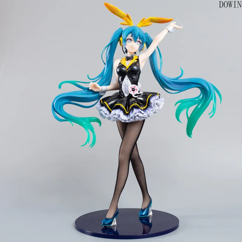 

Cute Anime Hatsune Miku My Dear Bunny Ver. 1/4 Scale Painted PVC Action Figure Collectible Model Toys Large Size Doll Gift 45CM